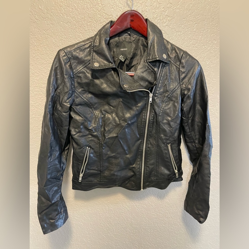 Forever 21, leather jacks size small.